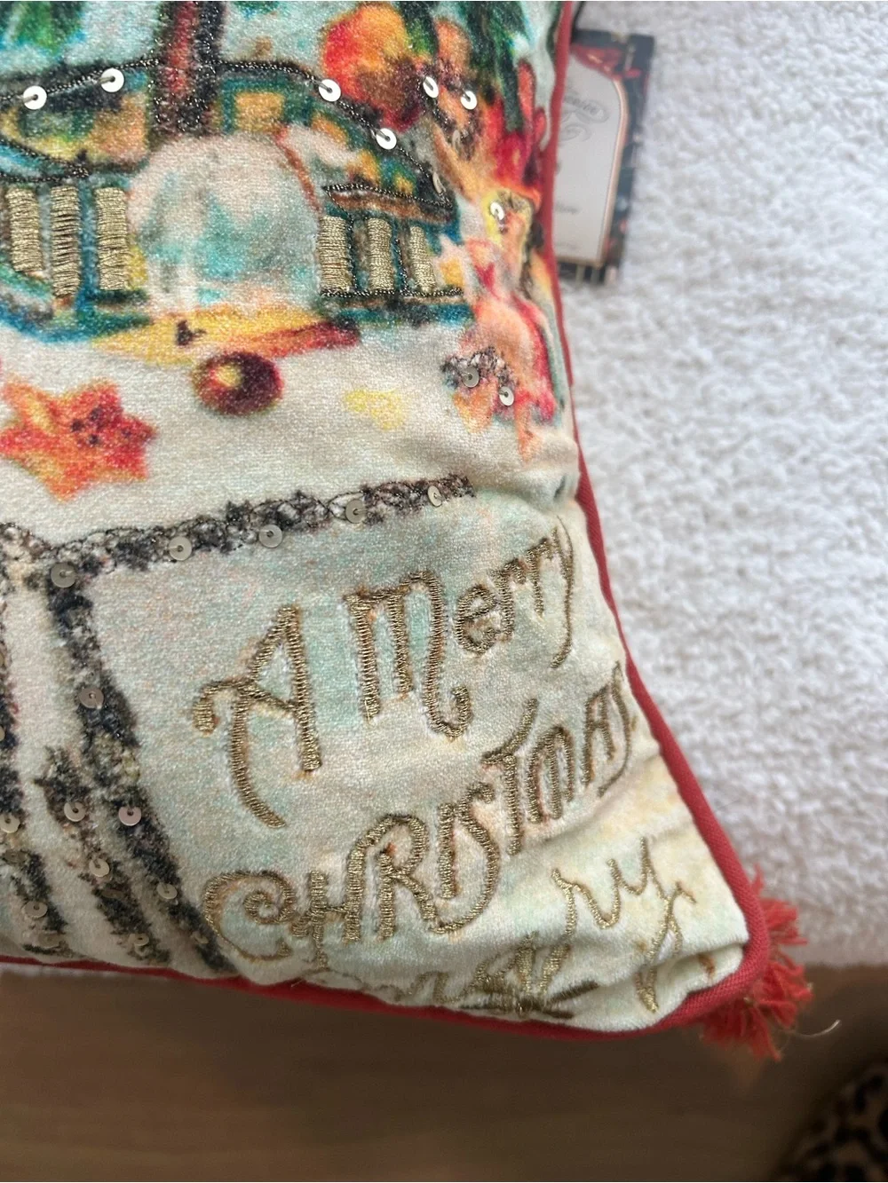 John Derian Christmas pillows